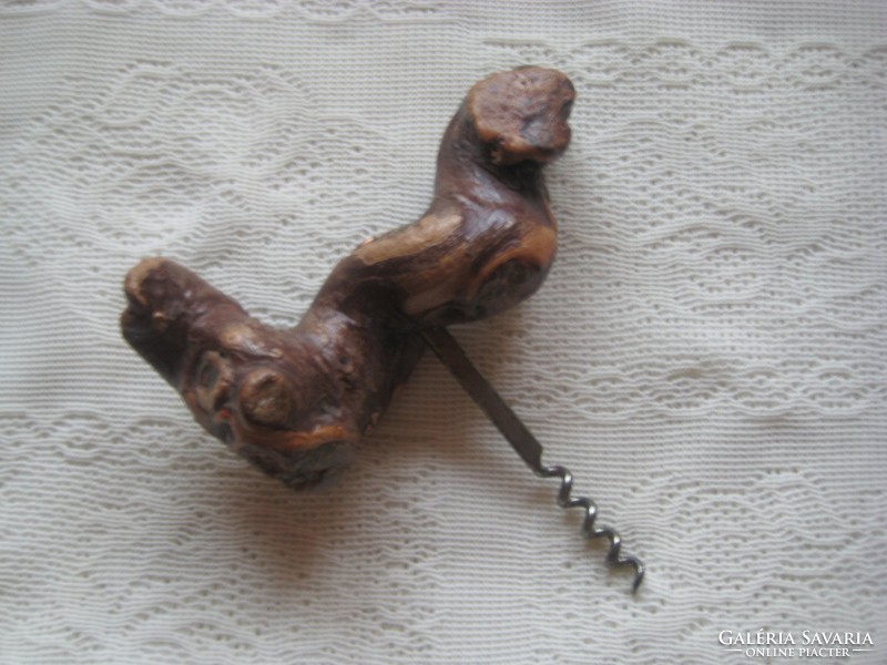Corkscrew with rosewood handle 14 cm