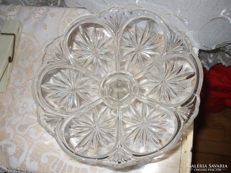 Art deco pedestal glass counter.