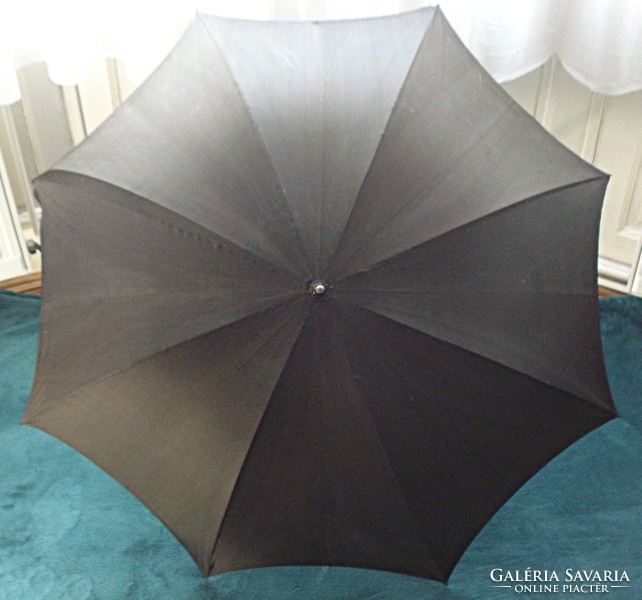Antik, ezüst foganytús, selyem női esernyő  /1900 /