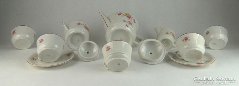 0R068 Régi Zsolnay porcelán teáskészlet