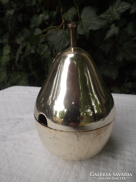 Sugar bowl - silver-plated - pear - 13 x 8 cm - German