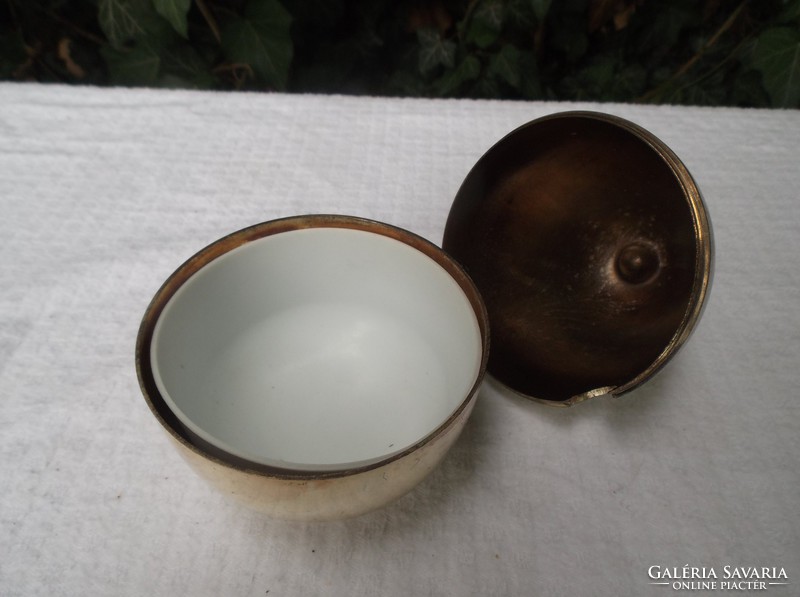 Sugar bowl - silver-plated - pear - 13 x 8 cm - German