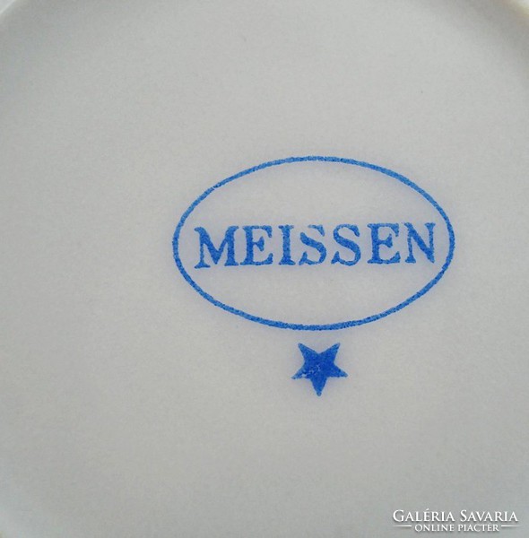 Antik, extravagáns meissen-i étkészlet, 10+1 személyes (1882-1944)