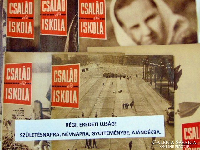 1966 március   Havilap  /  CSALÁD és ISKOLA  /  SZÜLETÉSNAPRA RÉGI EREDETI ÚJSÁG Szs.:  6346