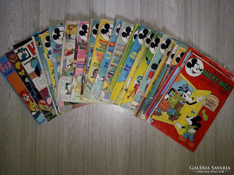 Walt Disney Micky Maus képregények 58 db + 4 db meglepetés ajándék kreatív dekupázs bútor