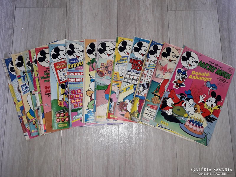 Walt Disney Micky Maus képregények 58 db + 4 db meglepetés ajándék kreatív dekupázs bútor