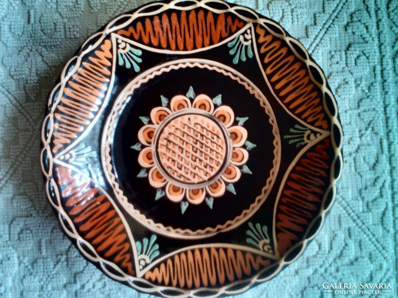 Dzső Czúgh ceramic plate, wall plate