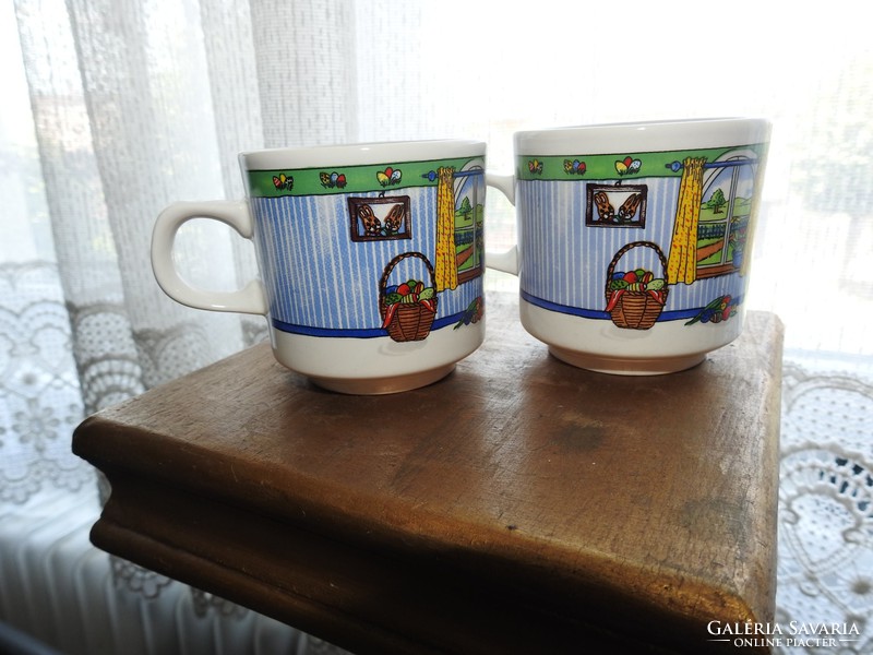 Götz - pair of Easter mugs - Götz mugs with a fairy tale pattern