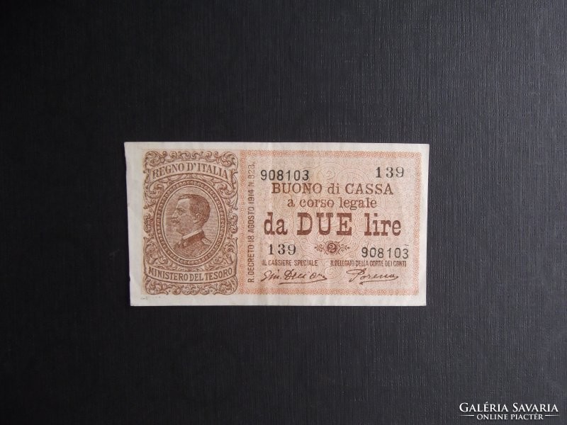 Italy - 2 lire 1914
