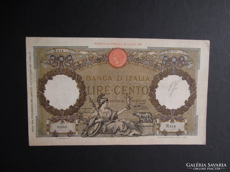 Olaszország - 100 lire 1936