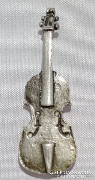 Violin miniature silver plated