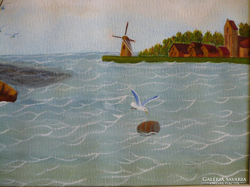 Yvette Mannee Dutch painter ships and harbors series / 4.