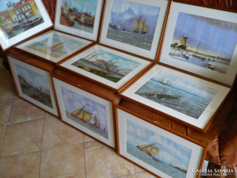 Yvette Mannee Dutch painting boats and harbors series / 6.