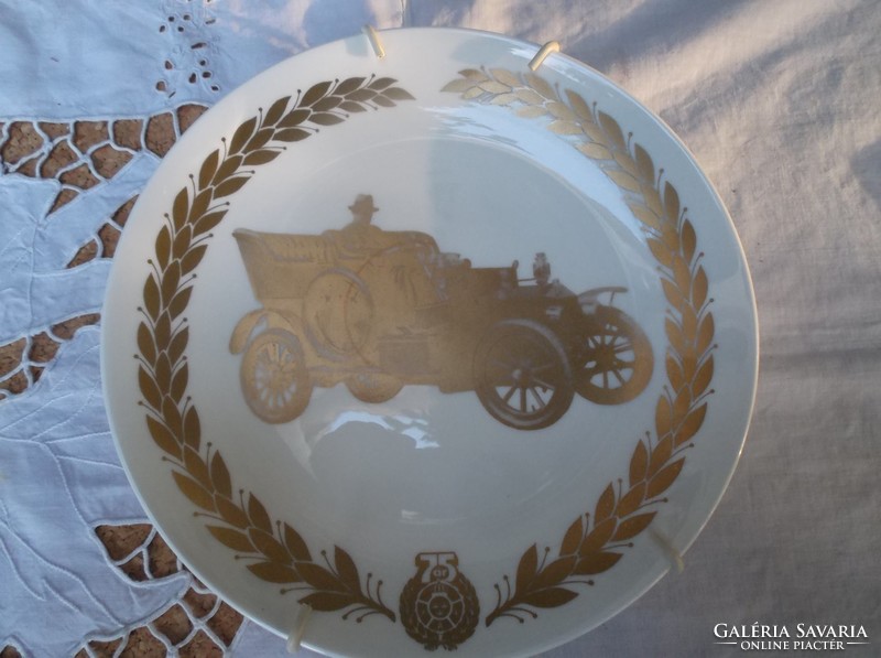 TÁNYÉR - JELZETT - GUSTAVSBERG - exkluzív aranyozott tányér 22 cm