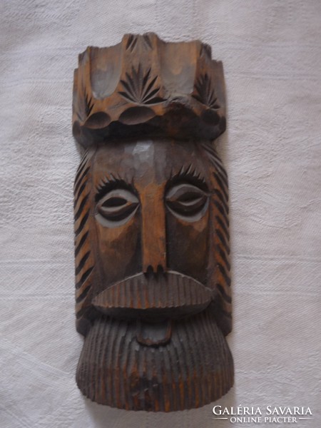 Carved male head