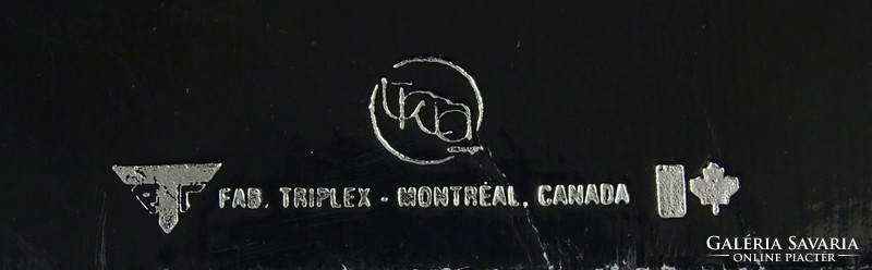 0R014 Ezüstözött kanadai tálka díszdobozban