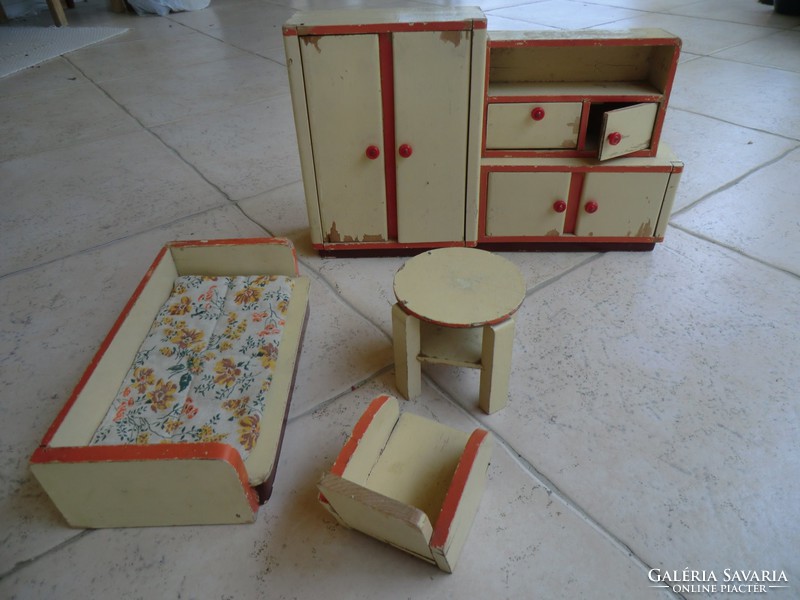 Play Baby Room Furniture Set Antique