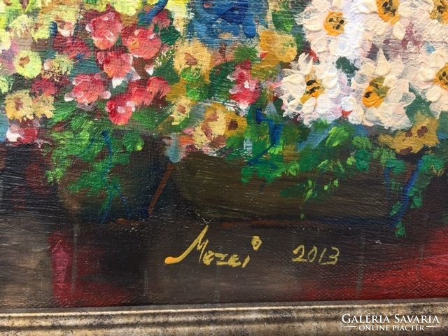 Original oil painting from Szentendre, by a contemporary artist, subject: His Majesty the piano