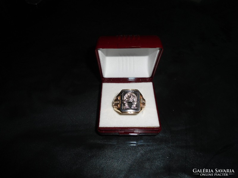 Gold 14k Men's Seal Ring 12.3 Gr