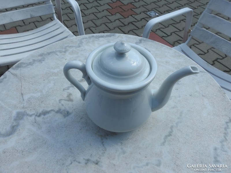 Antique Czech thick-walled white bieder spout - tea spout