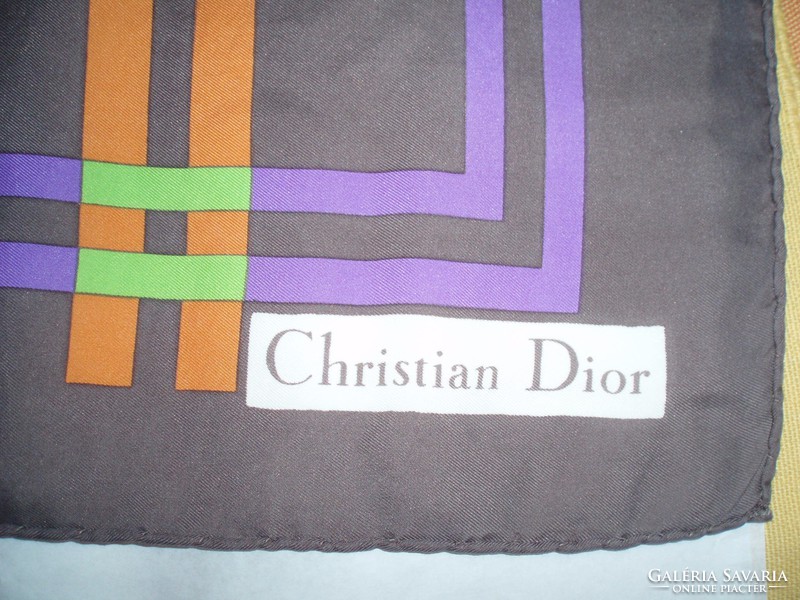 Christian dior vintage genuine silk silk scarf