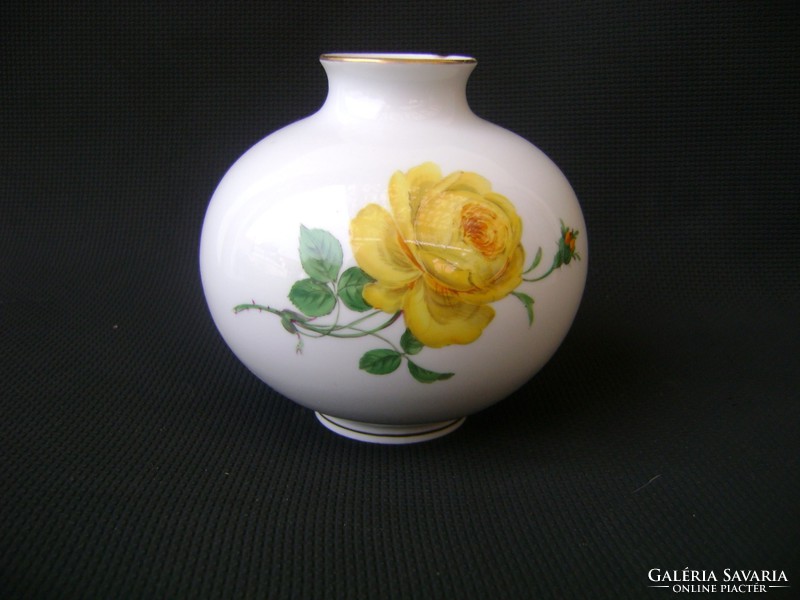 XIX.sz. Eredeti  Antik kardos Meisseni porcelán váza