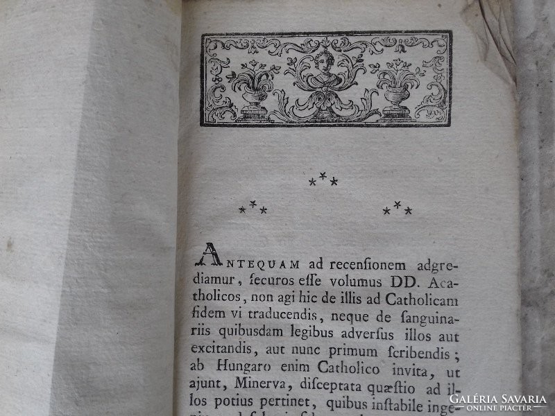 Declaratio sincera in Latin, from 1790.