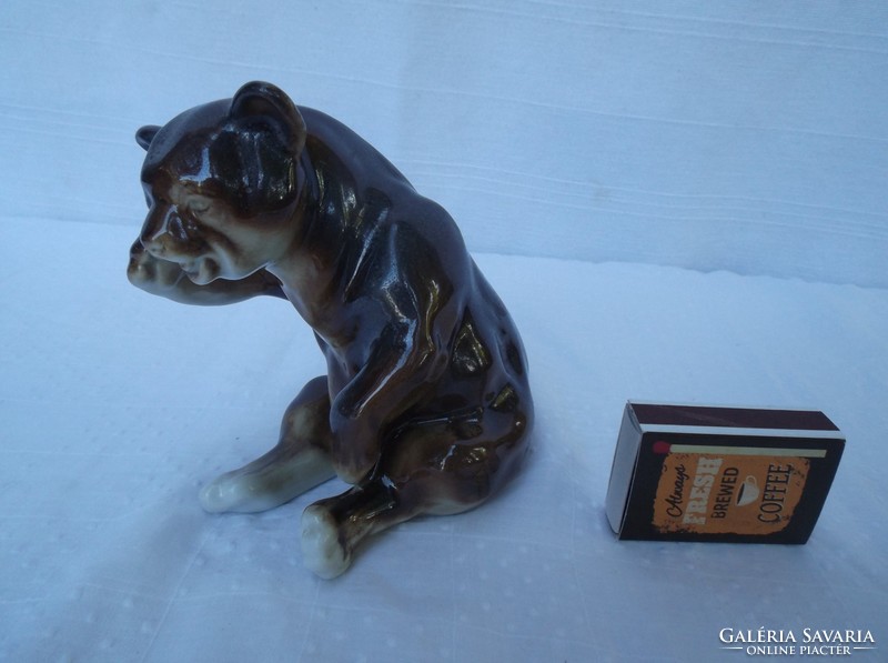 Statue - marked - bear - old - 12 x 10 x 8 cm - flawless