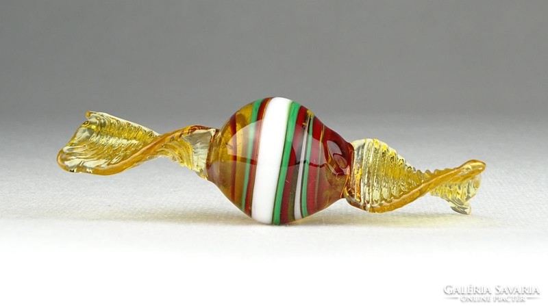 0R440 Muránói fújt üveg cukorka bonbon 8 cm