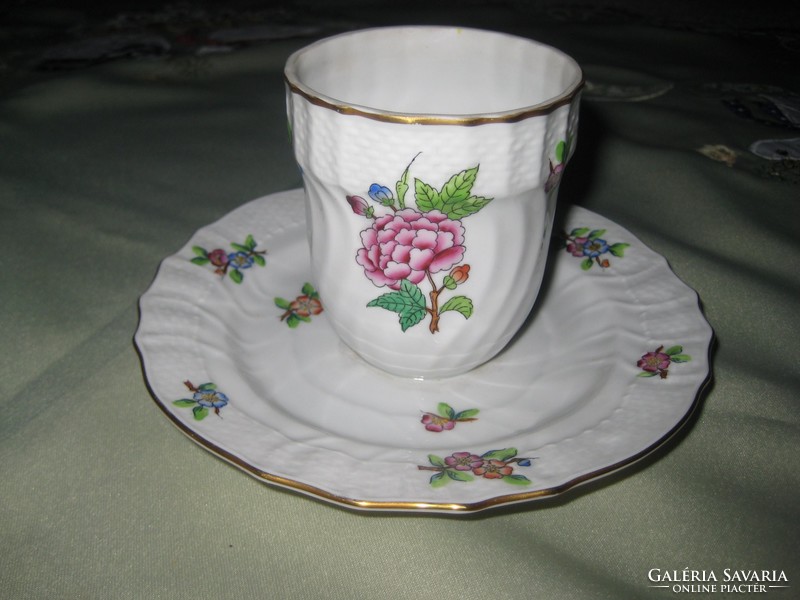 Herend, old eton patterned cup + base integrated 16 x 9 cm