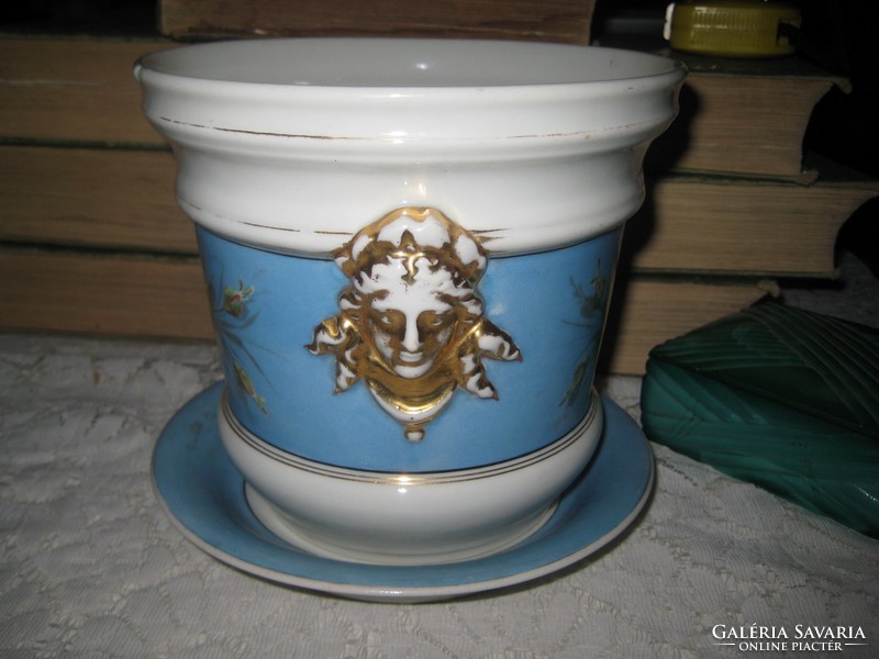 Zsolnay ?? Pécs-marked, high-quality, hand-painted porcelain, bowl + coaster...