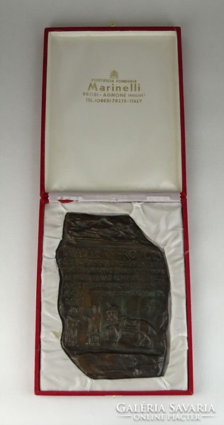 0R359 L Calidius sírkövének másolata bronz tábla