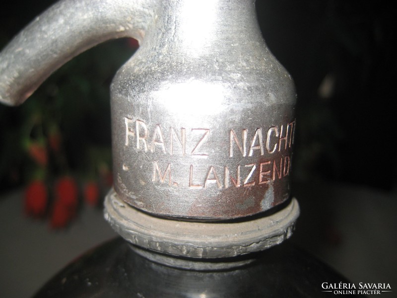 Bécsi szódás üveg ,1  L , fej azonos felirat ,  1952.  Franz Nachtmann Maria-Lanzendorf  Wien XXIII.