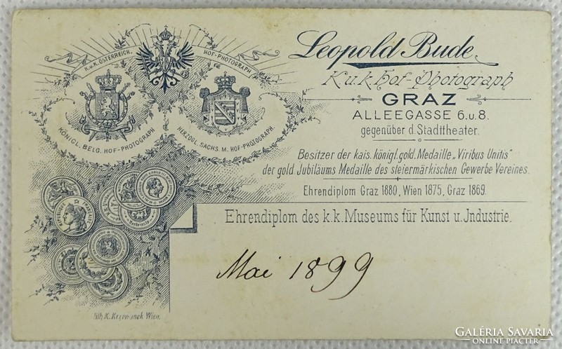 0R885 Leopold Bude K.U.K. fotográfia Graz 1899