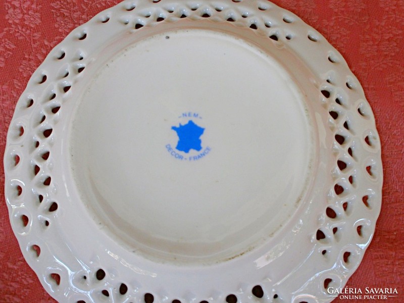 Francia  porcelán  tányér, dísztányér
