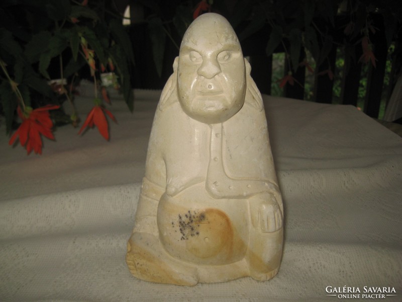 Budha, stone statue, 19 cm hand-carved