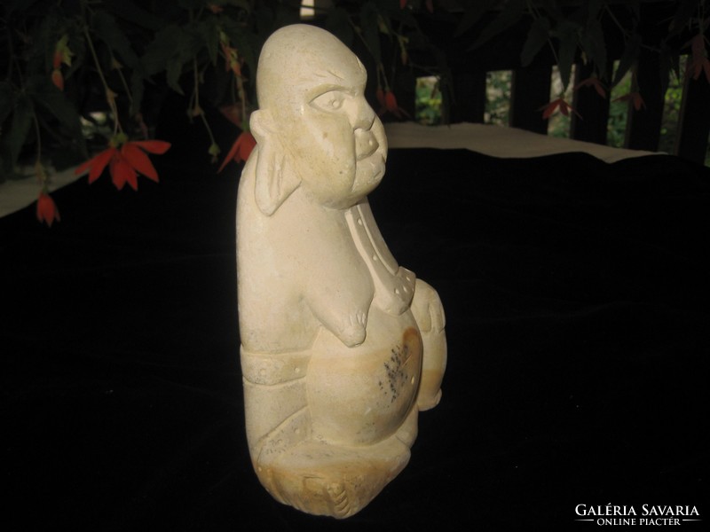 Budha, stone statue, 19 cm hand-carved