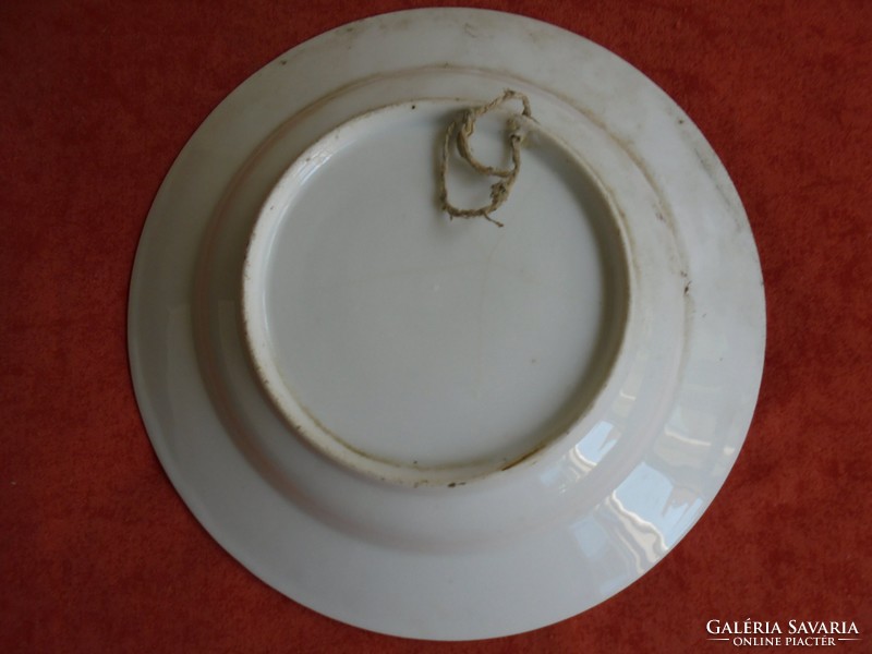 Tulipános porcelán fali tányér