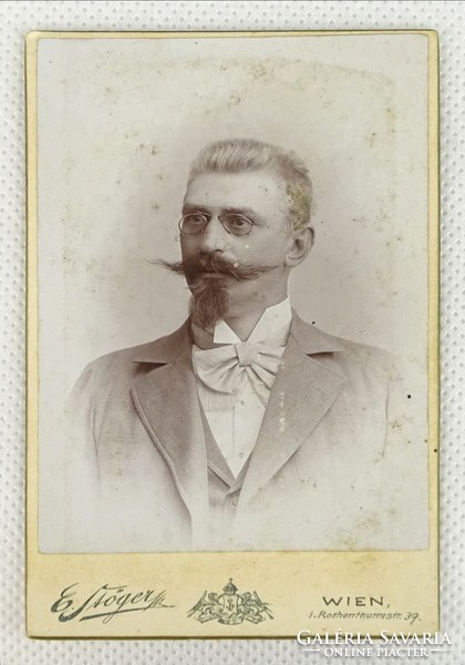 0R893 Antik bécsi DTÖGER fotográfia portré 1897