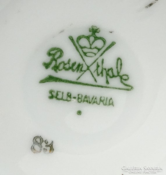 0S241 Régi Rosenthal porcelán váza 16 cm