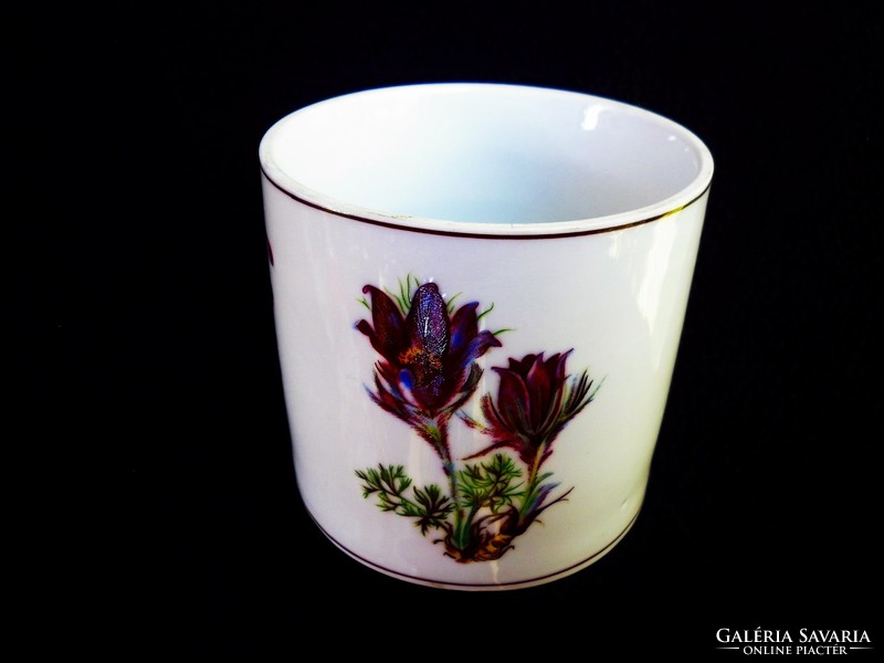 Porcelán virágos ceruzatartó pohár 