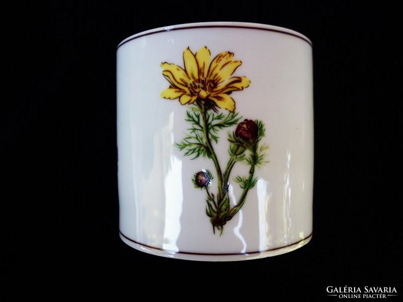 Porcelán virágos ceruzatartó pohár 