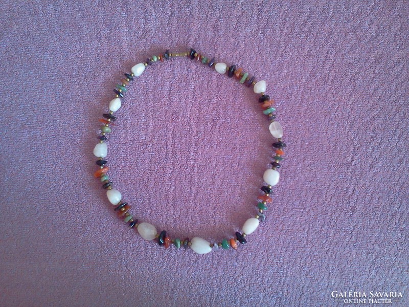 Necklace made of mineral stones 54 cm