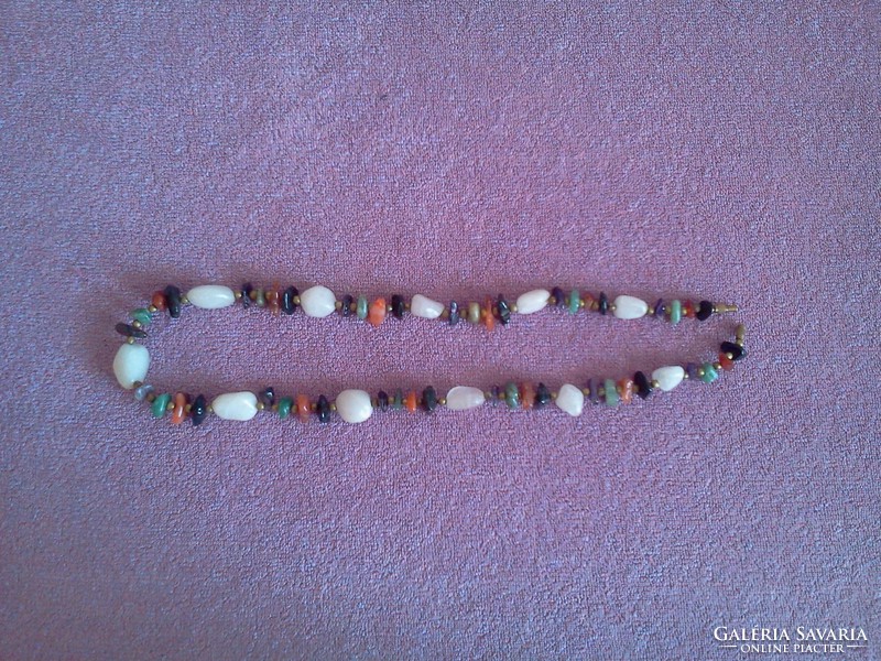 Necklace made of mineral stones 54 cm
