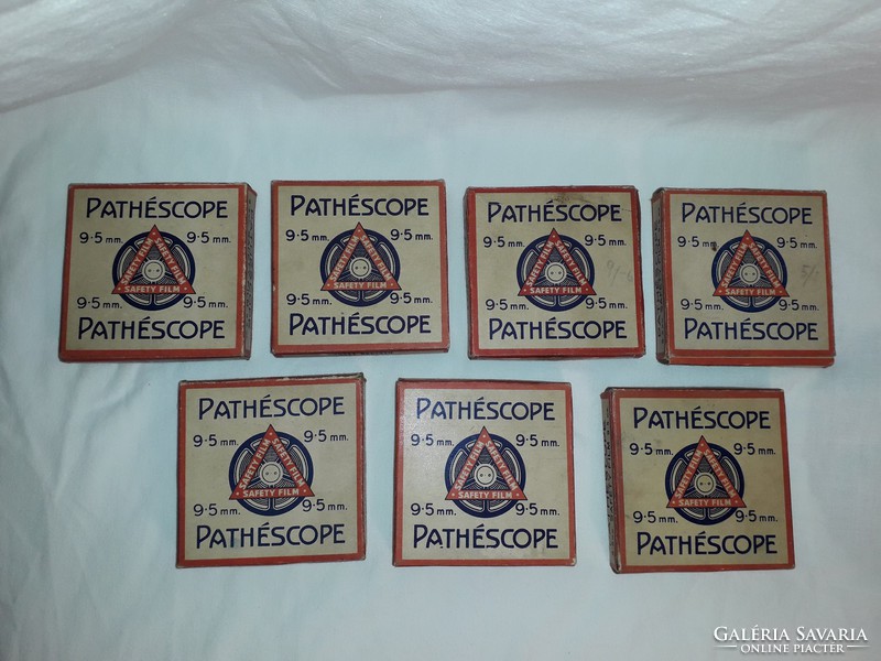 Original pathéscope 9.5mm safety film 7 pcs + film catalog