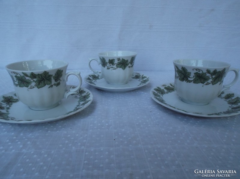 Coffee set - Bavarian - porcelain - cup 1.75 dl - base 12 cm - perfect!