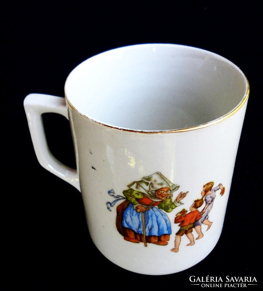 Zsolnay antique Jancsi and Juliska cups and mugs