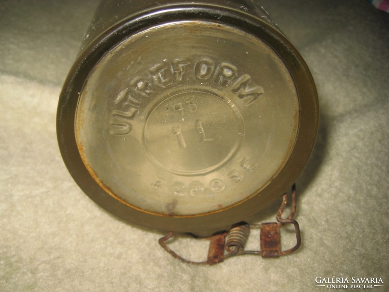 Old 1 l. Depose glass with iron buckle