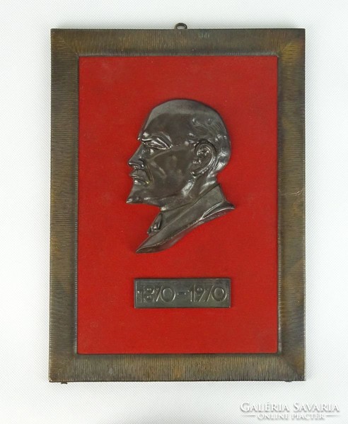0S346 Bronz Lenin falikép fali dísz