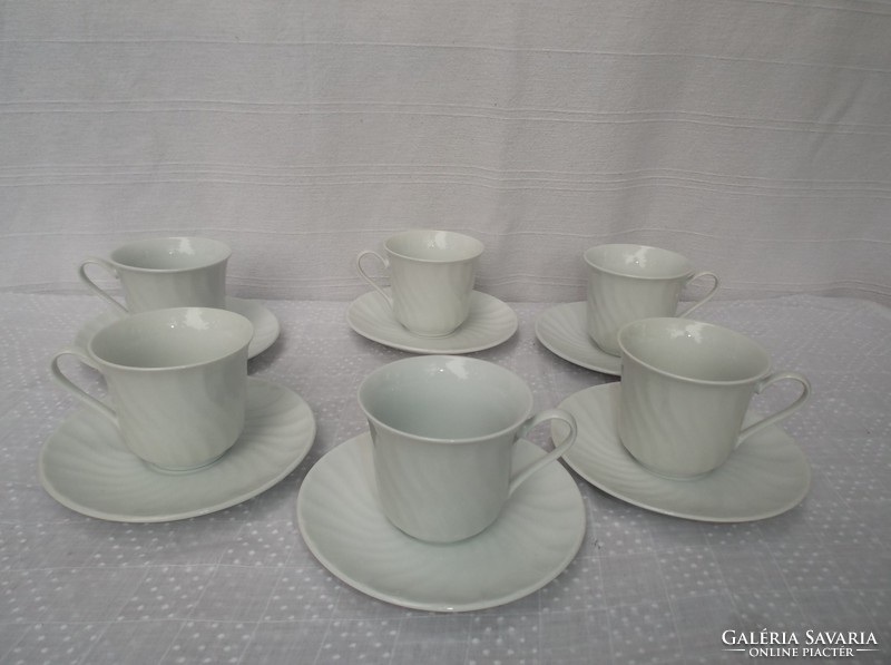 Coffee set - 12 pcs - marked - 1.5 dl - saucer 15 cm - snow white - perfect